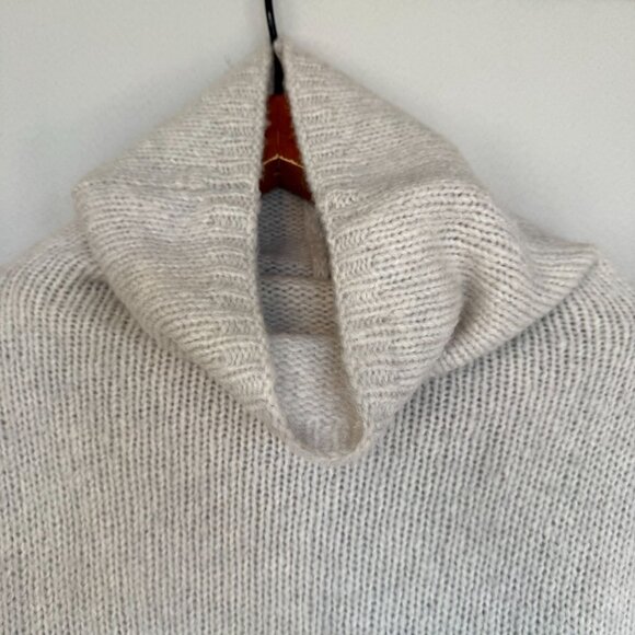 Kristensen Du Nord Cashmere Merino Wool Blend Gray Funnel Neck Sweater Size S - Picture 4 of 16